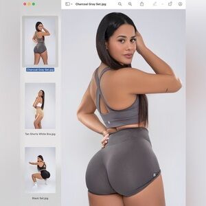 Charcoal Gray Activewear Set